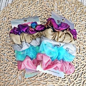 GIMME RAINBOW SPADKLING MERMAID SCRUNCHIES 10 PK